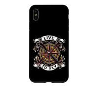 Custodia per iPhone XS Max Airplane Pilot Live To Fly Aviation Compass Art