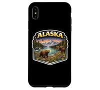 Custodia per iPhone XS Max Alaska Souvenir Vacanza Memorabilia Badge Visitatore di Stato