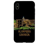 Custodia per iPhone XS Max Alhambra Granada Spagna Viaggio Souvenir Città Landmark Gift