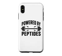Custodia per iPhone XS Max Alimentato da Peptidi Stack Fitness Biohacker Gym Science Bro