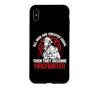 Custodia per iPhone XS Max All Men They Become Firefighter Funny Fireman Firefighters