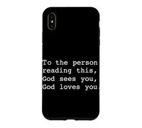 Custodia per iPhone XS Max Alla persona che legge questo Dio ti vede Dio ti ama