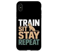 Custodia per iPhone XS Max Allenati Sit Stay Ripeti Addestramento Cane Obbedienza