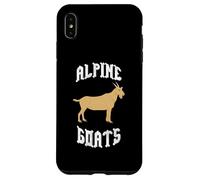 Custodia per iPhone XS Max Alpine Goats Mountain Charm Rustico Fattoria Animale