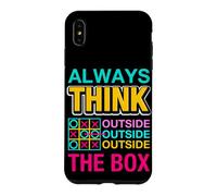 Custodia per iPhone XS Max Always Think Outside the Box Illustration Graphic Designs