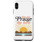Custodia per iPhone XS Max Alzati e loda il Signore - Retro Christian Sunburst