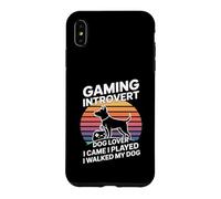 Custodia per iPhone XS Max Amante dei cani introverso di gioco I Came I Played I Walked My Dog