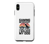 Custodia per iPhone XS Max Amante dei cani introverso di gioco I Came I Played I Walked My Dog