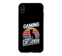 Custodia per iPhone XS Max Amante dei gatti introversi di gioco online offline con Cat