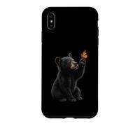 Custodia per iPhone XS Max American Black Bear Cucciolo Farfalla Wildlife Nature