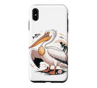 Custodia per iPhone XS Max American White Pelican Sea Bird Birder
