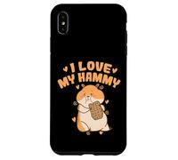 Custodia per iPhone XS Max Amo il mio animale domestico Hammy Rodent Hamster