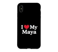 Custodia per iPhone XS Max Amo il mio cuore Maya Maya Love Maya