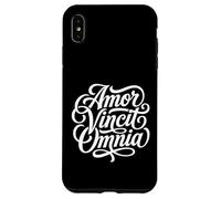 Custodia per iPhone XS Max Amor Vincit Omnia Frase Latina L'amore conquista tutti