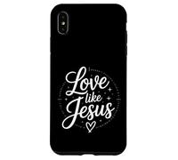 Custodia per iPhone XS Max Amore come Gesù Messaggio di fede cristiana