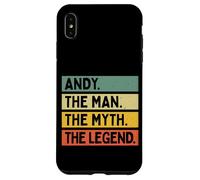 Custodia per iPhone XS Max Andy The Man Il Mito La Leggenda Divertente Citazione Personalizzata