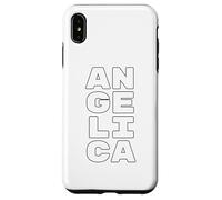 Custodia per iPhone XS Max ANGELICA Personalized Retro Girls Custom ANGELICA Name