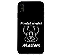 Custodia per iPhone XS Max Animal Brain Illness quote elephant Mental health matters
