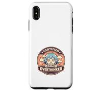 Custodia per iPhone XS Max Anime Ansia Pensare troppo Weeb Kawaii Overthinker Merch