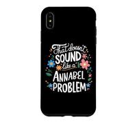 Custodia per iPhone XS Max Annabel Personalized Cute Flower Girls Annabel Name