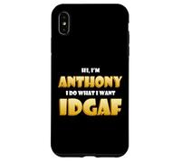 Custodia per iPhone XS Max Anthony Costume IDGAF Divertente Meme Halloween Costume Per Tony