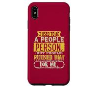 Custodia per iPhone XS Max Antisociale Non Un Popolo Persona Socialmente Selettivo Introverso