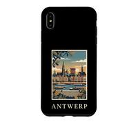 Custodia per iPhone XS Max Anversa, Belgio, fronte fiume, orizzonte, viaggio, arte