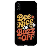 Custodia per iPhone XS Max Ape Apicoltrice Bee Nice Or Buzz Off Apicoltrice Miele