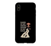 Custodia per iPhone XS Max Apocalypso Dark Humor Beach Rave Fine del mondo Meme Tramonto