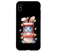 Custodia per iPhone XS Max Arcade Gaming Gamer Classico Videogioco Retro Coniglio di Pasqua