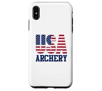 Custodia per iPhone XS Max Archery Sports Fan American Flag