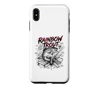 Custodia per iPhone XS Max Arcobaleno Trota Brutale Forza Pesca a Mosca