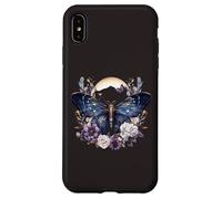 Custodia per iPhone XS Max Arte botanica della luna celeste della falena