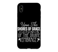 Custodia per iPhone XS Max Arte con Citazione Spirituale: Impronte del Divino