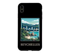 Custodia per iPhone XS Max Arte di viaggio sulla spiaggia delle isole tropicali delle Seychelles
