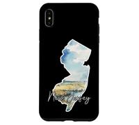Custodia per iPhone XS Max Arte Silhouette Acquerello del New Jersey