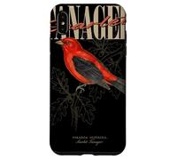 Custodia per iPhone XS Max Arte vintage Scarlet Tanager Bird Watching Nature Love Birds