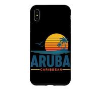 Custodia per iPhone XS Max Aruba Caraibi Retro Tramonto Vacanza