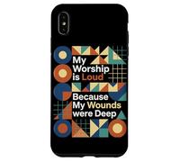 Custodia per iPhone XS Max Astratto Moderno Cristiano Geometrico Il mio culto è forte
