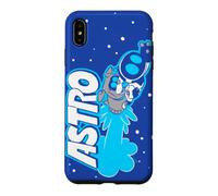 Custodia per iPhone XS Max Astro Bot with Dog Rocket Space Exploring Video Game