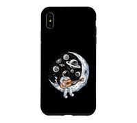 Custodia per iPhone XS Max Astronauta che suona la chitarra sulla luna