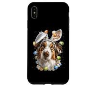 Custodia per iPhone XS Max Australian Shepherd - Uova di coniglio pasquale australiano orecchie da coniglio