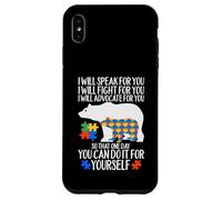 Custodia per iPhone XS Max Autismo Mamma Orso Parlerò Fight Advocate per te