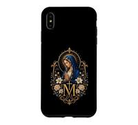 Custodia per iPhone XS Max Ave Maria Gratia Plena Vergine Maria Arte devozionale Floreale