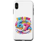 Custodia per iPhone XS Max Avevo 6 anni Ora sono 7 Drip Six Seven 7th Birthday Ice Cream Drip