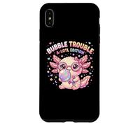 Custodia per iPhone XS Max Axolotl Blowing Bubble Chewing Gum Bubble Trouble, Axolotl