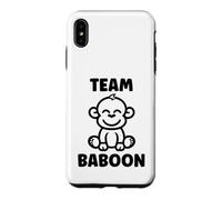 Custodia per iPhone XS Max Baboons Animals Funny Little Baby Monkey team Baboon