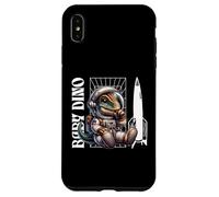 Custodia per iPhone XS Max Baby Roar Astronaut Dinosaur Dino Space Cosmic Galactic Art