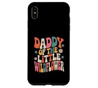 Custodia per iPhone XS Max Baby Shower Daddy of the Little Wildflower Groovy Father