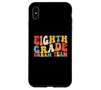 Custodia per iPhone XS Max Back to School 8th Grade Dream Team Teacher Kids Eighth Grad